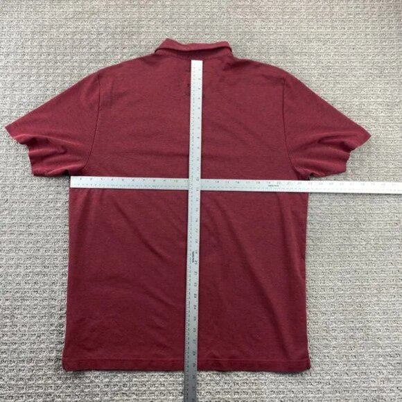 Travis Mathew Golf Shirt Men Extra Large XL Red Gray Stang & Company Poly Cotton - Picture 7 of 9